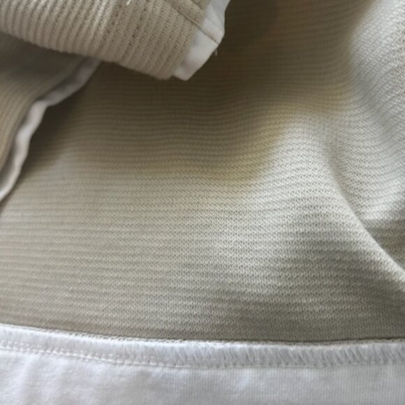 NWOT Denim & Flower Long Sleeve Men's Crewneck Sweater Tee Ivory Cream - Picture 10 of 13